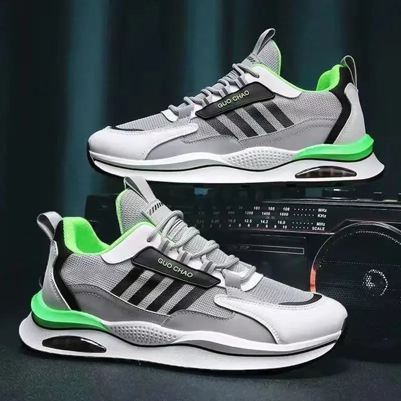 Men's shoes 2025 new sports shoes fashion trend versatile casual shoes outdoor lightweight and comfortable running shoes