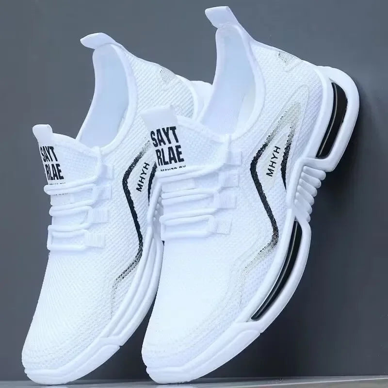 Men Tennis Shoes 2025 Hot Sale Breathable Non-slip Platform Fashion New Korean Running Shoes Black Sneakers Shoes for Outdoor