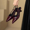 Women Shoes Pumps Sandals Spring Fashion Pointed Toe Slingbacks Female Footwear Summer Ladies Shallow Shoes High Heels