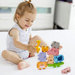 Montessori Toys for Baby, Wooden Animal Blocks Sorting & Stacking Toys for 2-4 Toddlers Girl Boy Gifts, Kids Educational Toys