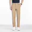 Men's Solid Color Business Casual Straight Leg Pants Summer Spring Fashionable Versatile Khaki Black Gray