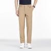 Men's Solid Color Business Casual Straight Leg Pants Summer Spring Fashionable Versatile Khaki Black Gray