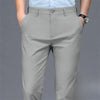 Men's casual pants  business formal trousers  men's summer thin straight leg loose  middle-aged men's pants ice silk pants