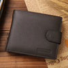 Wallet men's clip-on cowhide wallet men's 2023 coin purse small clutch bag men's coin purse coin purse short wallet