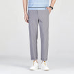 Men's Solid Color Business Casual Straight Leg Pants Summer Spring Fashionable Versatile Khaki Black Gray