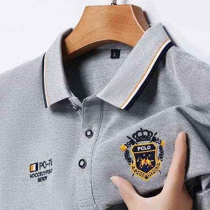 2025 New Designer Customized High end Polo Shirt for Men with Polo Collar and Short Sleeve, Summer Top, Loose and Fashionable