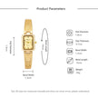 Top Brand Ladies Watch Reloj Mujer Luxury Gold Silver Square Quartz Watches for Women Fashion Elegant Woman Watch Clock Gift
