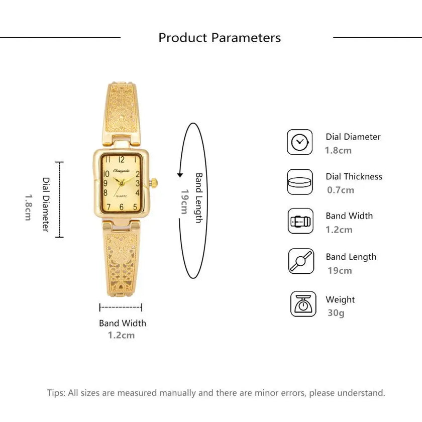 Top Brand Ladies Watch Reloj Mujer Luxury Gold Silver Square Quartz Watches for Women Fashion Elegant Woman Watch Clock Gift