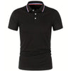 2025 Hot Sale Men's Summer Casual Breathable Comfortable Polo Shirt Men's Solid Color High Quality Short Sleeve T-Shirt