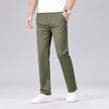 Men's Classic Style Straight Casual Pants Fashion Business Brand Comfortable Solid Color Anti-wrinkle Trousers Male Clothes