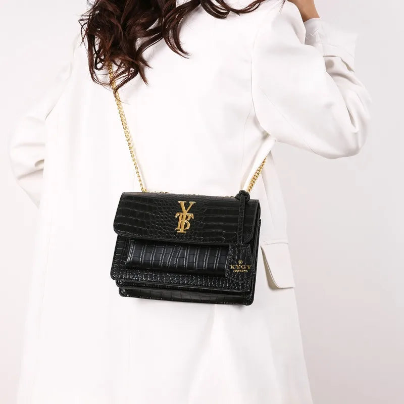 Classic Elegant Women Handbag Luxury Designer Crossbody Bag Leather Shoulder Tote Purse Ladies Fashionable