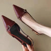 Women Shoes Pumps Sandals Spring Fashion Pointed Toe Slingbacks Female Footwear Summer Ladies Shallow Shoes High Heels