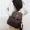Ladies' Double-shoulder Bag Retro Top Zipper Travel Backpack Student Schoolbag Casual Simple Bag Solid Color. Suitable for ladie